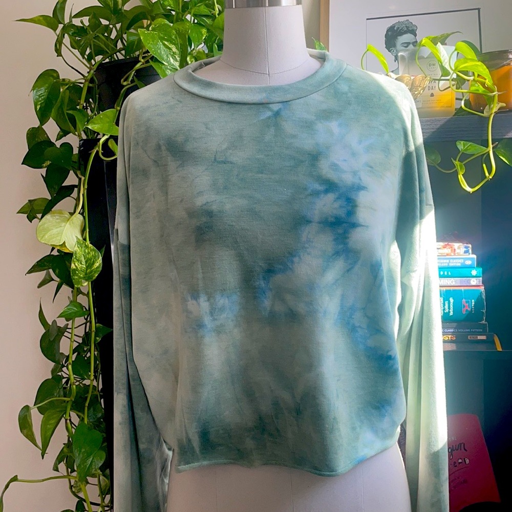 A brand new long sleeve cotton tie dye